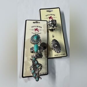Idyllwind Turquoise and Silver Ring Collection